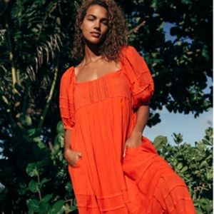 Free People Let’s Be Friends Midi Dress